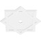 Ekena Millwork Axel Architectural Grade PVC Contemporary Ceiling Medallion, 36"OD x 3"ID x 20"C x 1"P CMP36AL-03000 - alternate 3